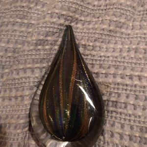 Teardrop glass art